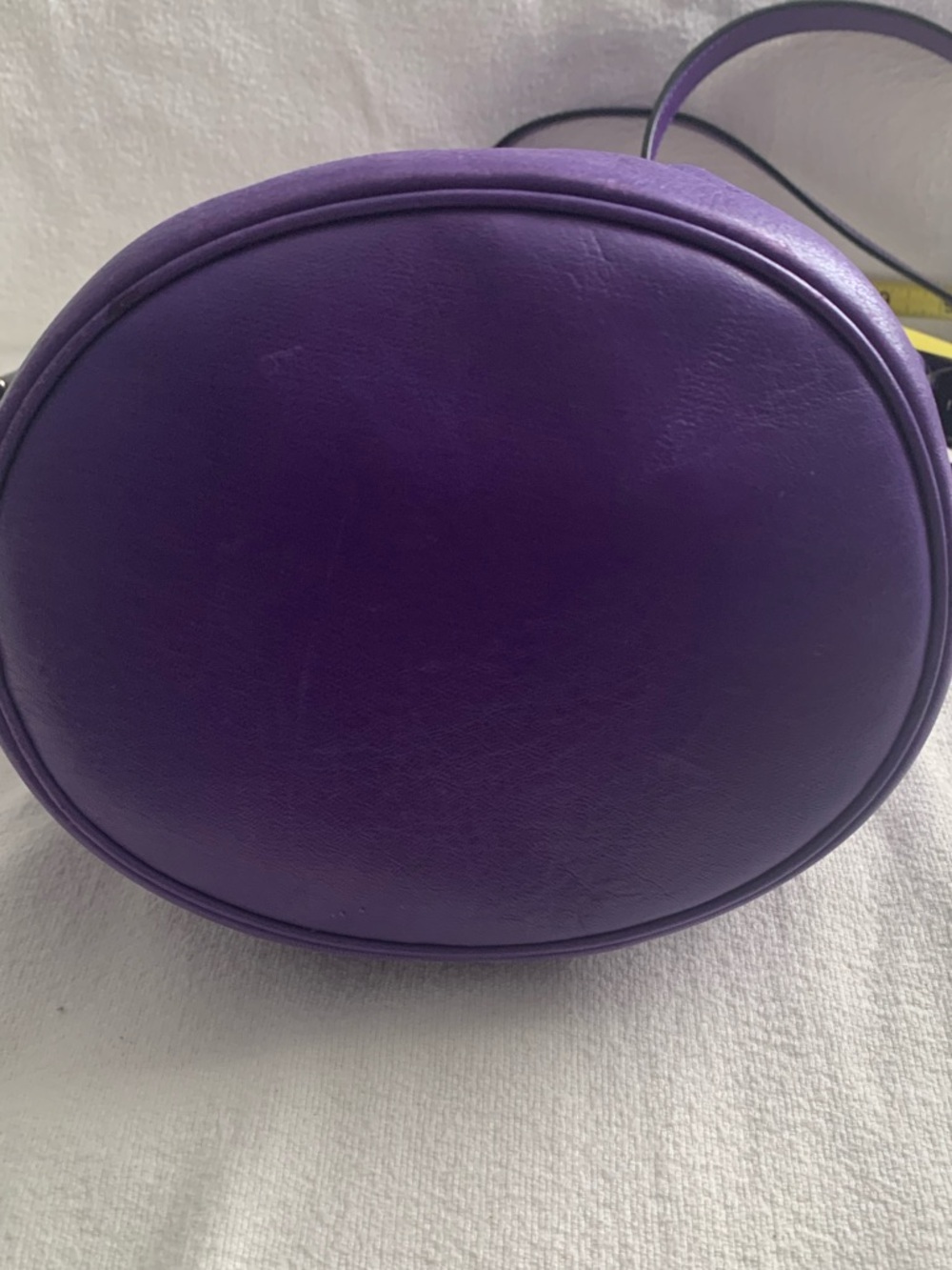 Vintage 2014 Coach Bleaker Sport Mini Duffle Purple Cross Body Bag - Picture 8 of 16